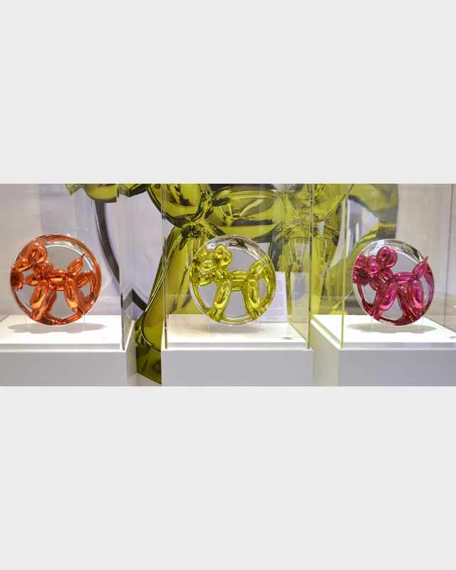 Jeff Koons "Balloon Dog" Figurines, Set of 3
